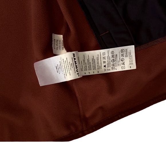 Mammut Borah Fleece Polartec Thermal Pro Soft-shell Hoodie Red Small - Picture 10 of 12